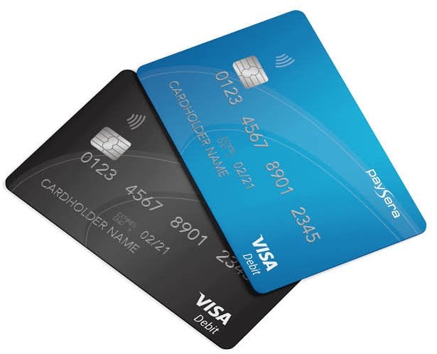 أنواع بطاقات PaySera المصرفية